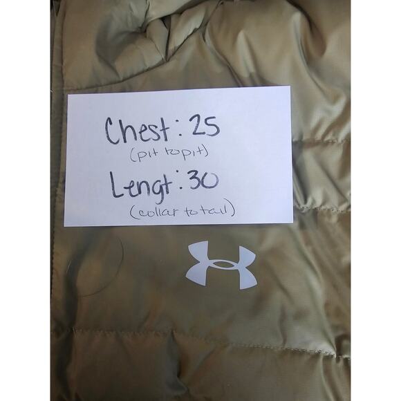 UNDER ARMOUR Down Puffer Hooded Jacket (1342738-331) Green, XXL - Picture 10 of 10